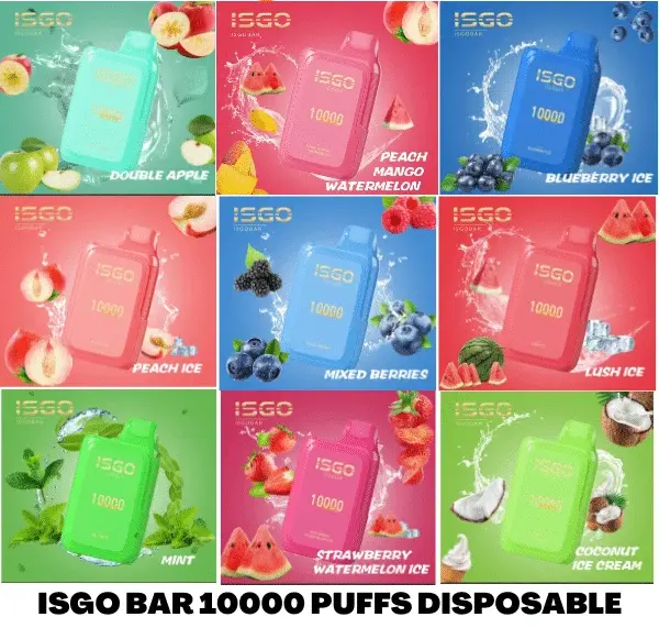 Isgo Bar 10000 Puffs Disposable Vape Dubai In Uae